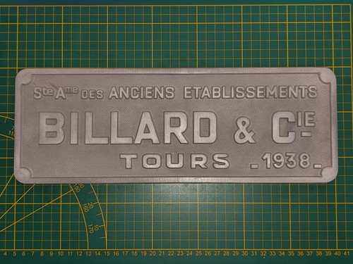 Plaque constructeur billard - constructeur,